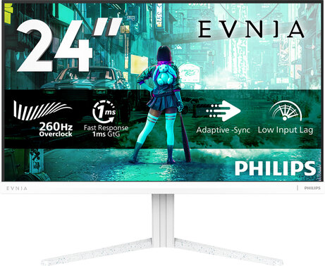 Evnia 3000 24M2N3201P/00 LCD 23,8", 1920 x 1080 Full HD, 1 ms, VESA-montage, in hoogte verstelbaar, wit