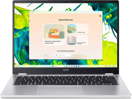 Aspire Spin 14 ASP14-51N-51S8 (14" WUXGA IPS, Intel Core Ultra 5-115U, 16 GB RAM, 512 GB SSD, Intel Graphics, Windows 11 Home, grijs, Azerty)