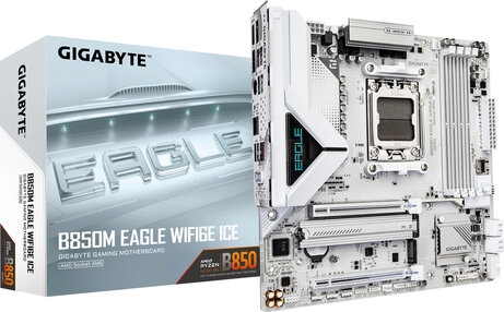 Socket AM5 : B850M EAGLE WIFI6E ICE (DDR5, M.2, 2 x DisplayPort, HDMI)