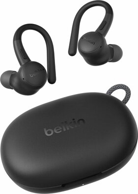 SoundForm ActiveFit True wireless earphones (met micro, over-the-ear mount, Bluetooth, zwart)