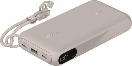20k PD20W Powerbank met display (zandkleurig)