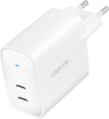 USB-C lader (2 x USB-C 20 Watt, wit)